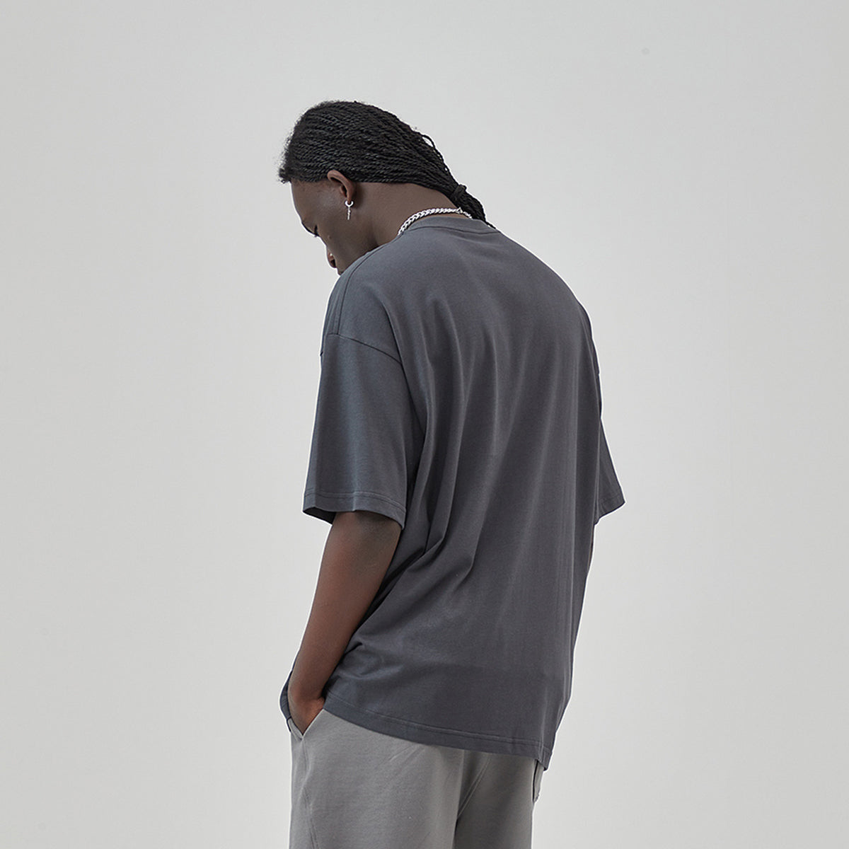 Luxury Cotton Slouchy Comfortable Oversized Basic Tee