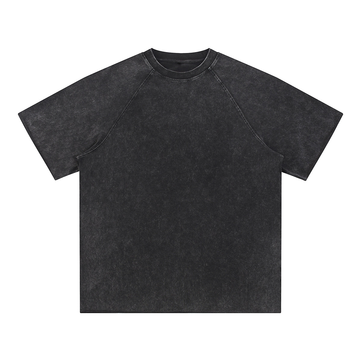 Stone-Washed Raw-Edge T-Shirt 270gsm