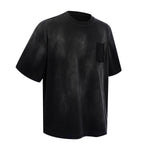 Tie Dye Pocket Oversized Cotton Streetwear T-Shirt