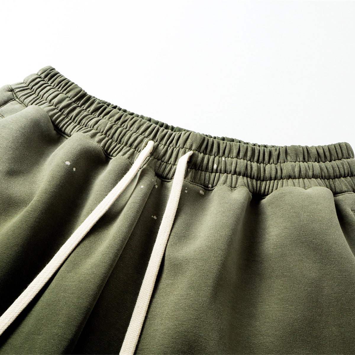 Splatter Dye Washed Distressed Air Mamba Shorts