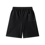 High Waist Tie Belt Relaxed Denim Shorts