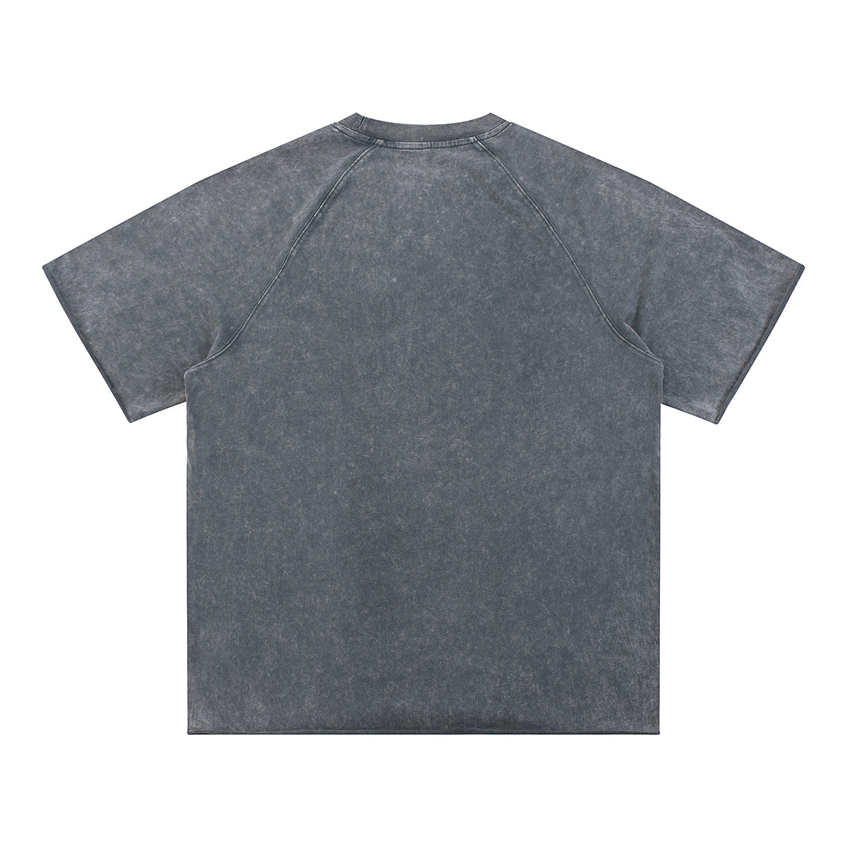 Stone-Washed Raw-Edge T-Shirt 270gsm