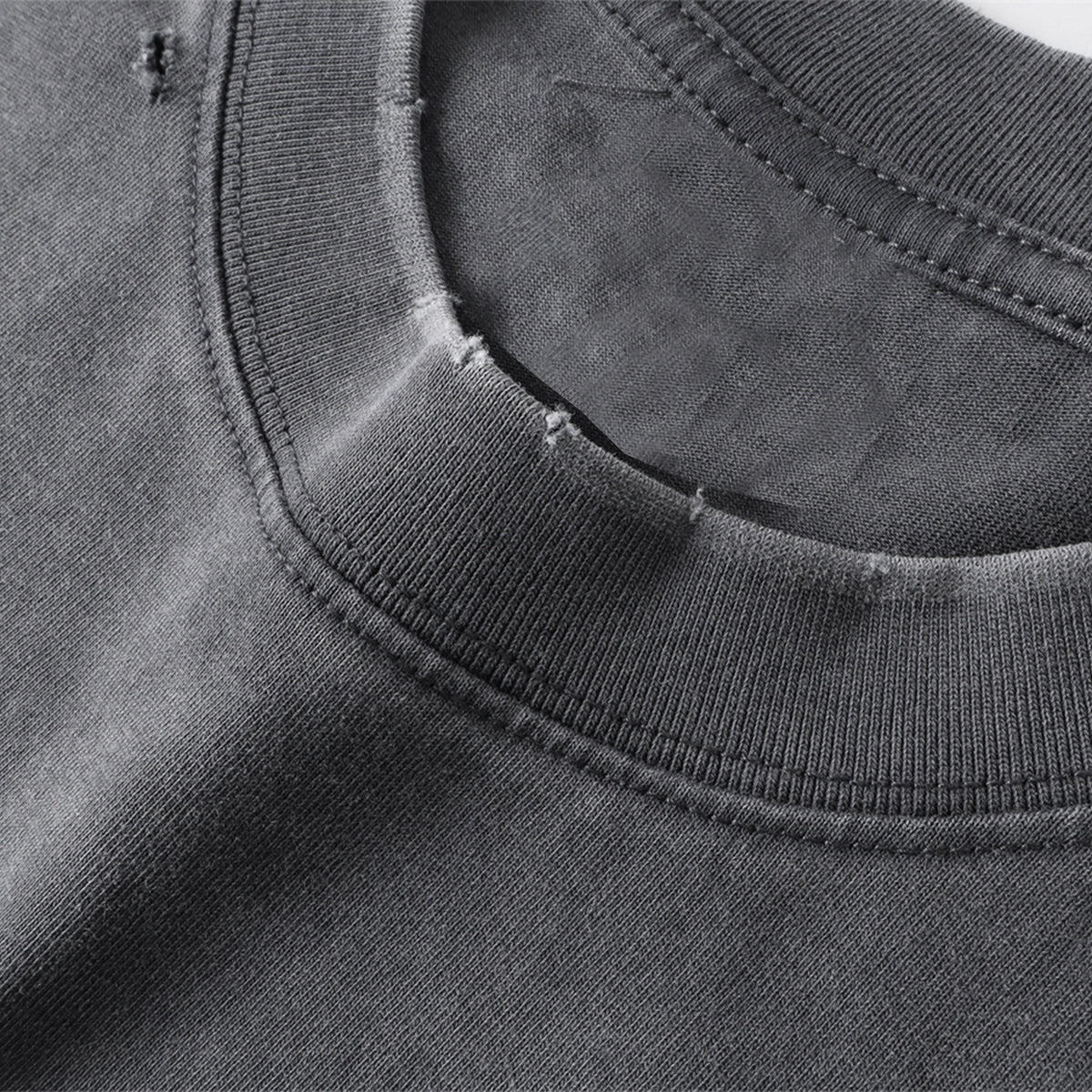 Utility Pocket Distressed Washed Oversized Street Tee