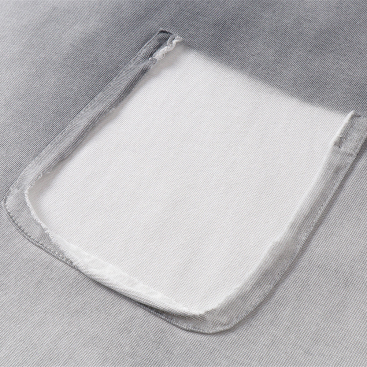 Swirl Dyed Distressed Pocket Loose Fit Crew Tee