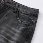 Vintage Whisker Wash Wide-Leg Jeans