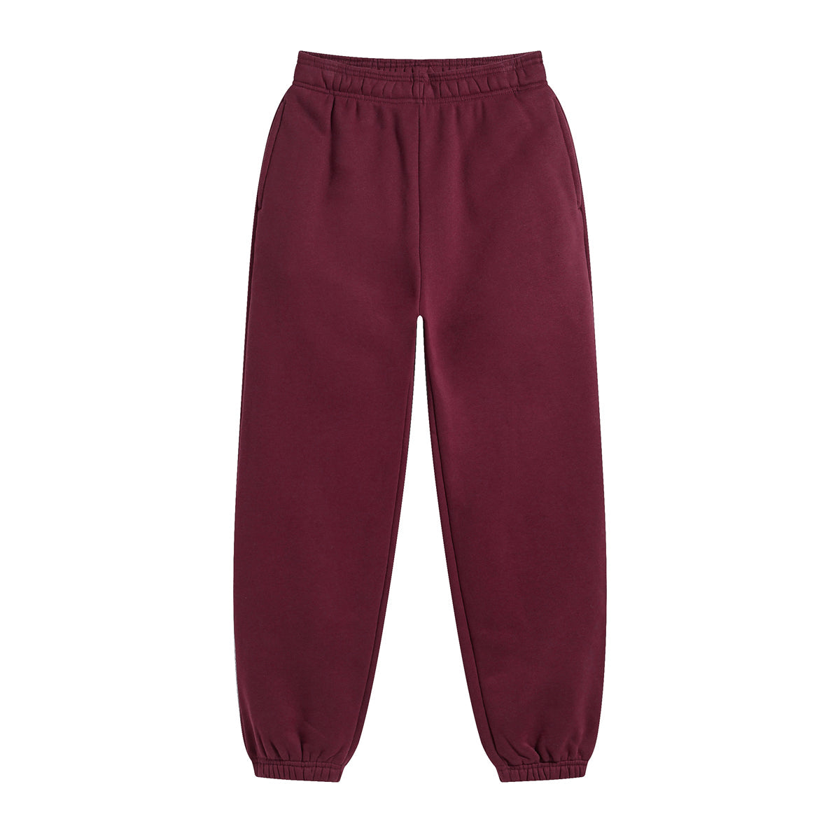 Solid Color Plush Lining Jogger-INNBLAC Fashion Apparel