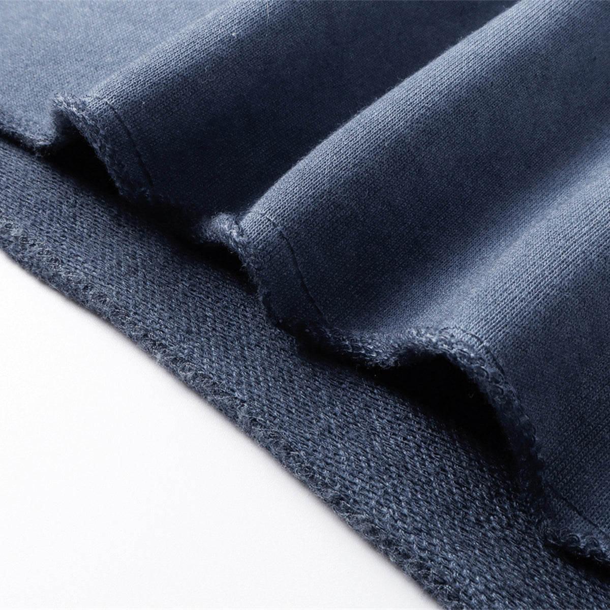 Reverse-Dyed Distressed Raw Edge Shorts