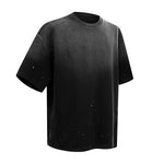 Splatter Dye Washed Distressed Air Mamba Cotton Tee