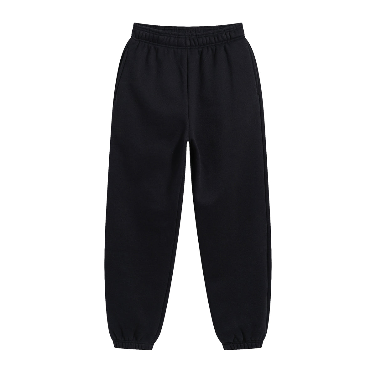 Solid Color Plush Lining Jogger-INNBLAC Fashion Apparel