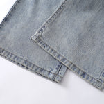 Grunge-Style Paint-Splatter Baggy Jeans