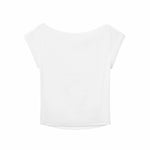 Solid Slim Fit Cropped Hot Girl Tee