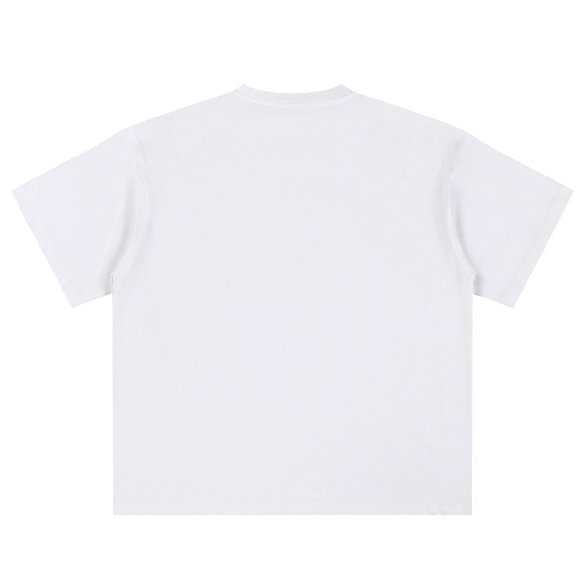 Relaxed Fit Boxy Solid Color Minimal Tee