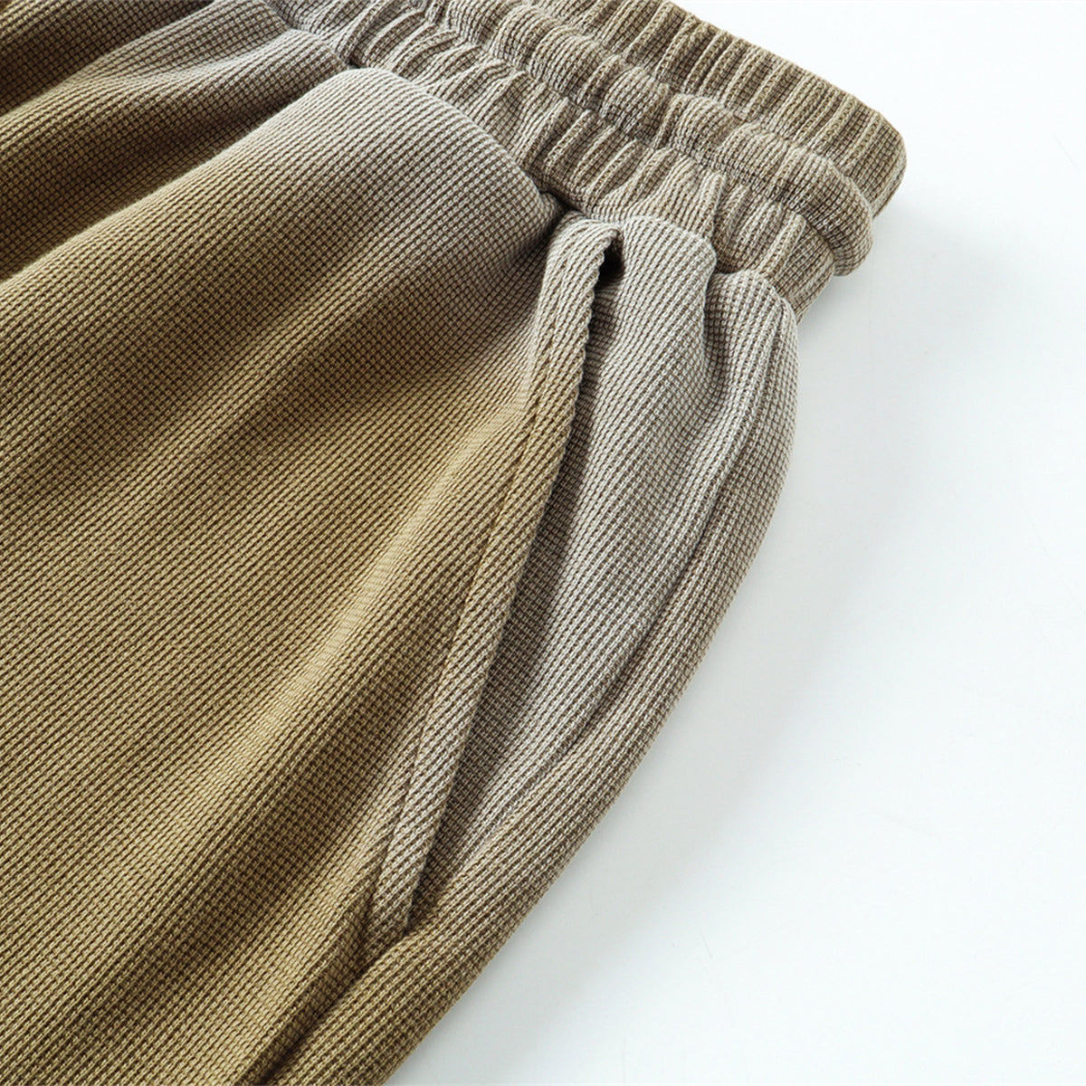 Ombre Color Drawstring Casual Lounge Elastic Waist Shorts