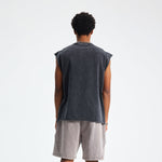 Streetwear Vintage Raw-Edge Graphic Tank Top