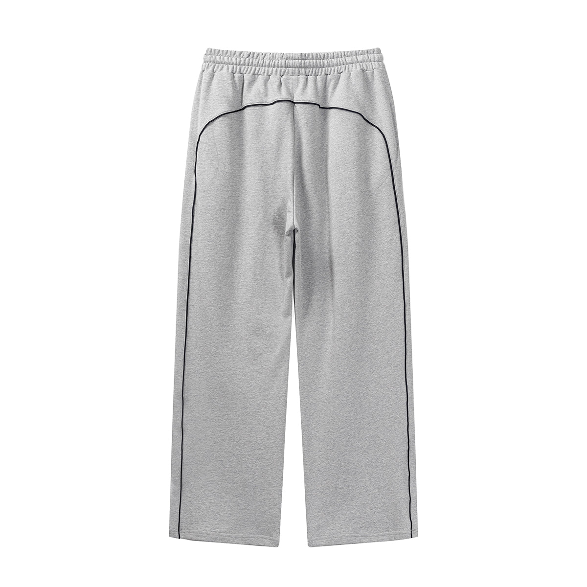 Contrast Arc Baggy Track Pants-INNBLAC Fashion Apparel