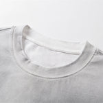 Swirl Dyed Distressed Pocket Loose Fit Crew Tee