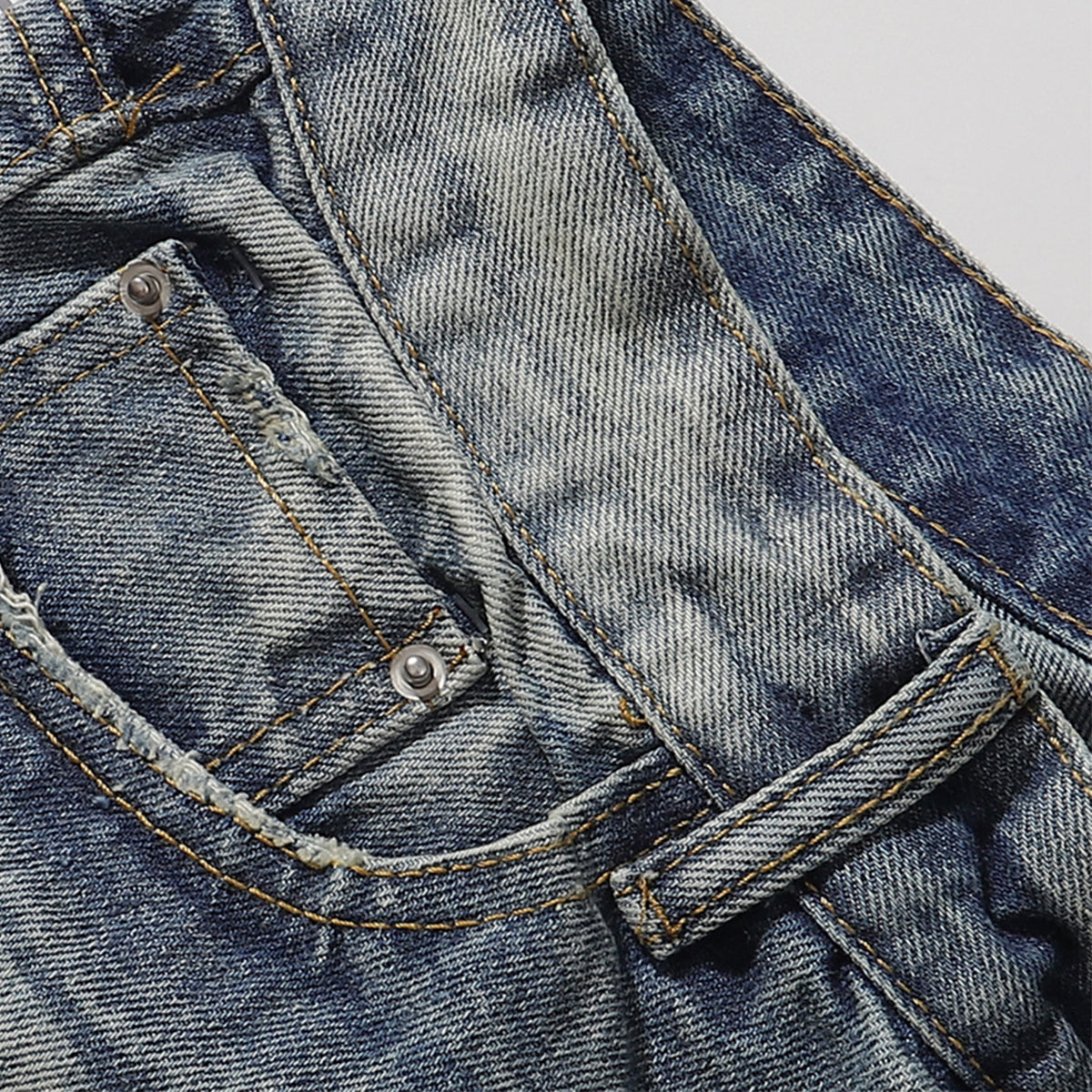 Vintage Wide Leg Distressed Relaxed Jeans