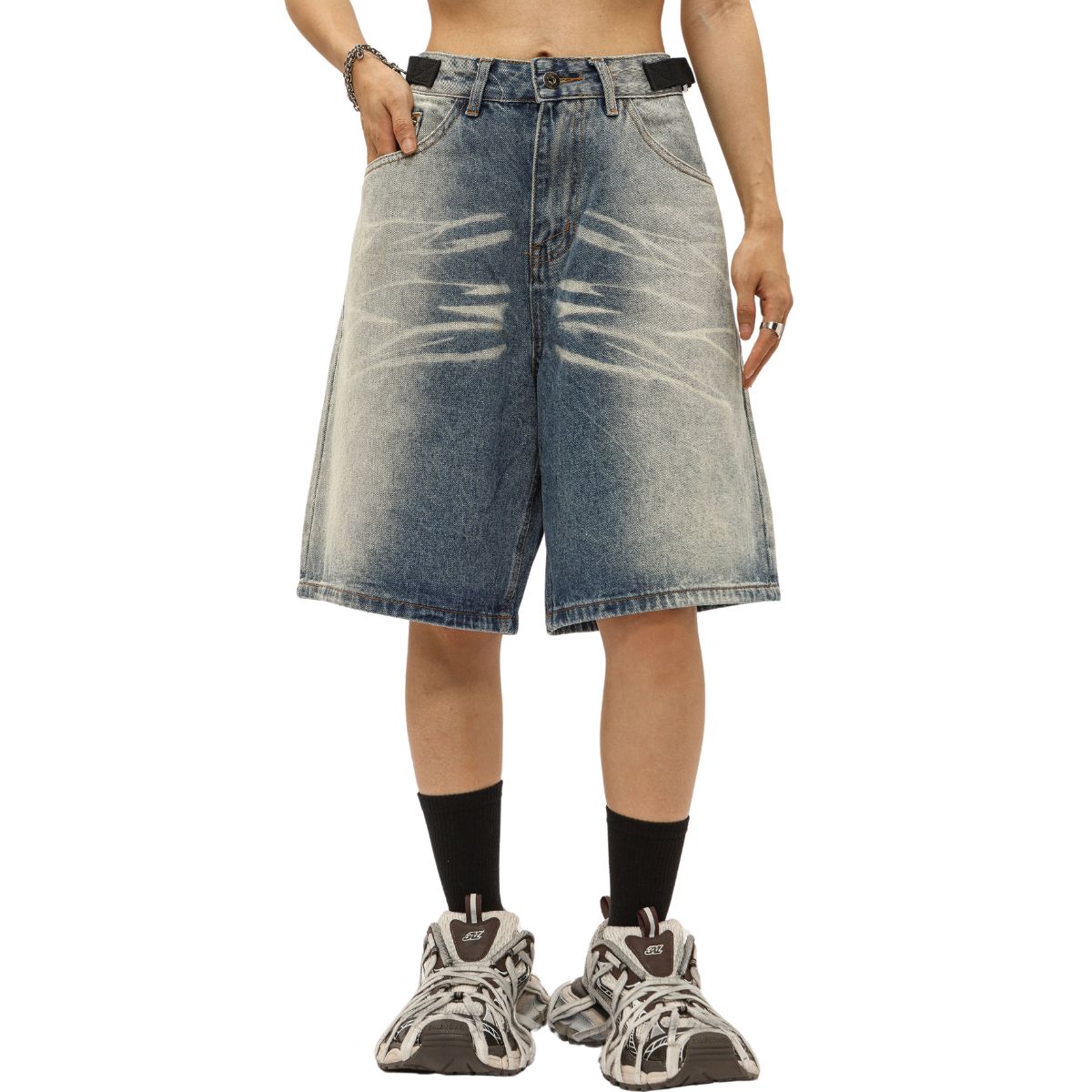 Vintage Washed Denim Jorts