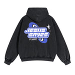 Jesus Saves Christian Y2k Double Slider Zip Hoodie-INNBLAC Fashion Apparel