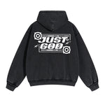 Just God Christian Y2k Double Slider Zip Hoodie-INNBLAC Fashion Apparel