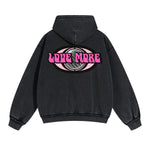 Love More Y2K Valentines Day Double Slider Zip Hoodie-INNBLAC Fashion Apparel