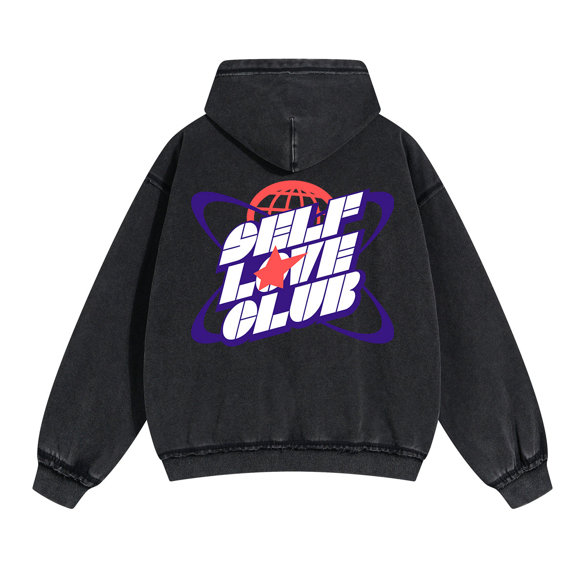 Self Love Club Y2K Valentines Double Slider Zip Hoodie-INNBLAC Fashion Apparel