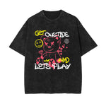 Bear Doll Urban Streetwear Graffiti Tee-INNBLAC Fashion Apparel