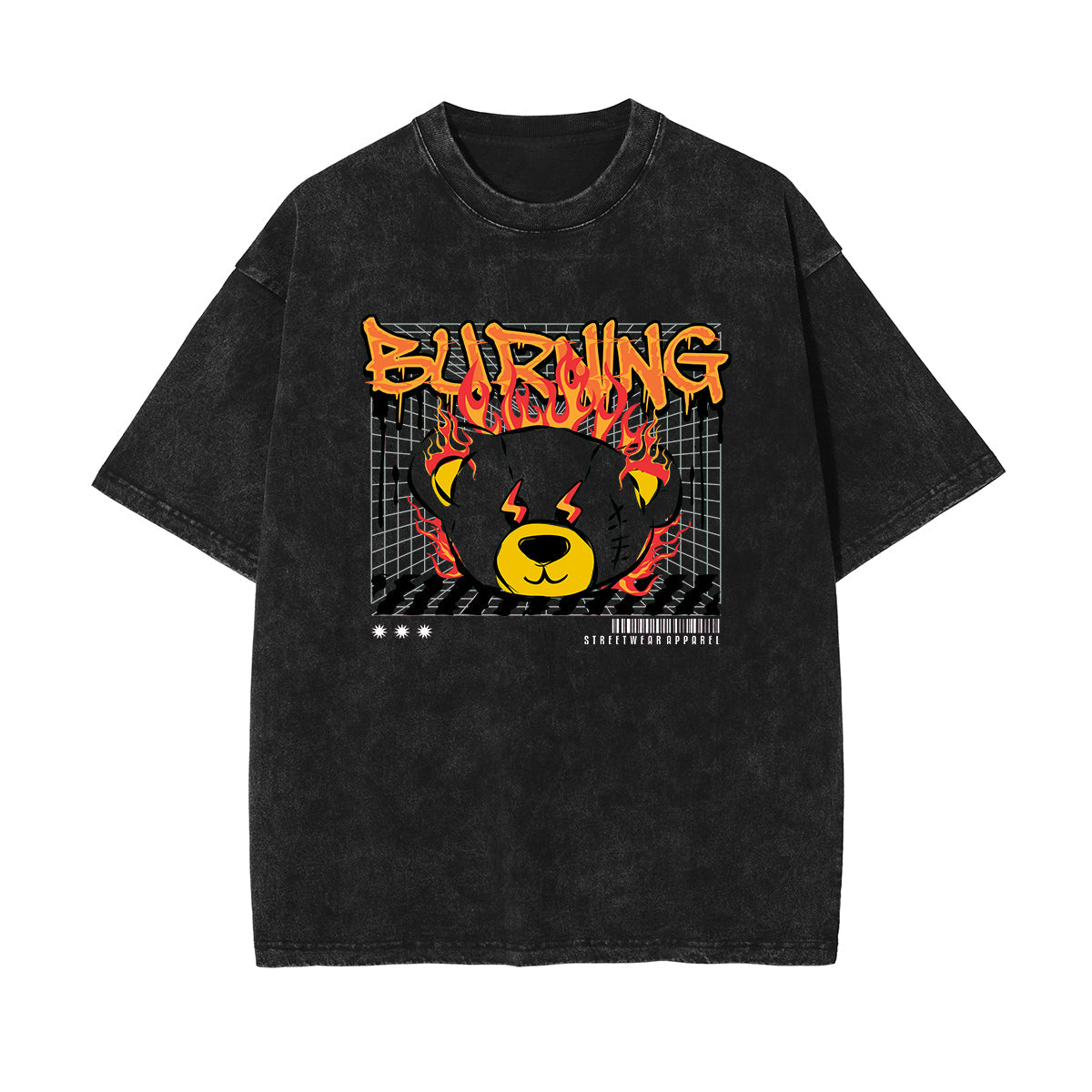 Bear Doll Streetwear Graffiti Tee-INNBLAC Fashion Apparel