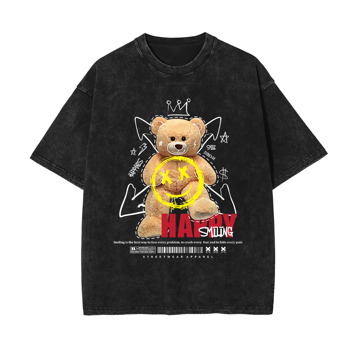 Cute Teddy Bear Urban Streetwear Tee-INNBLAC Fashion Apparel