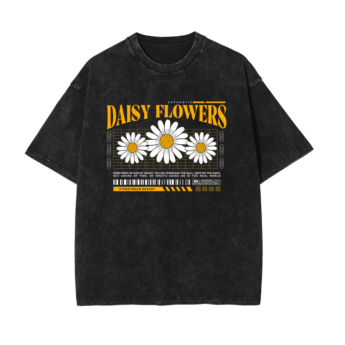 Flower Urban Streetwear Graphic Tee-INNBLAC Fashion Apparel