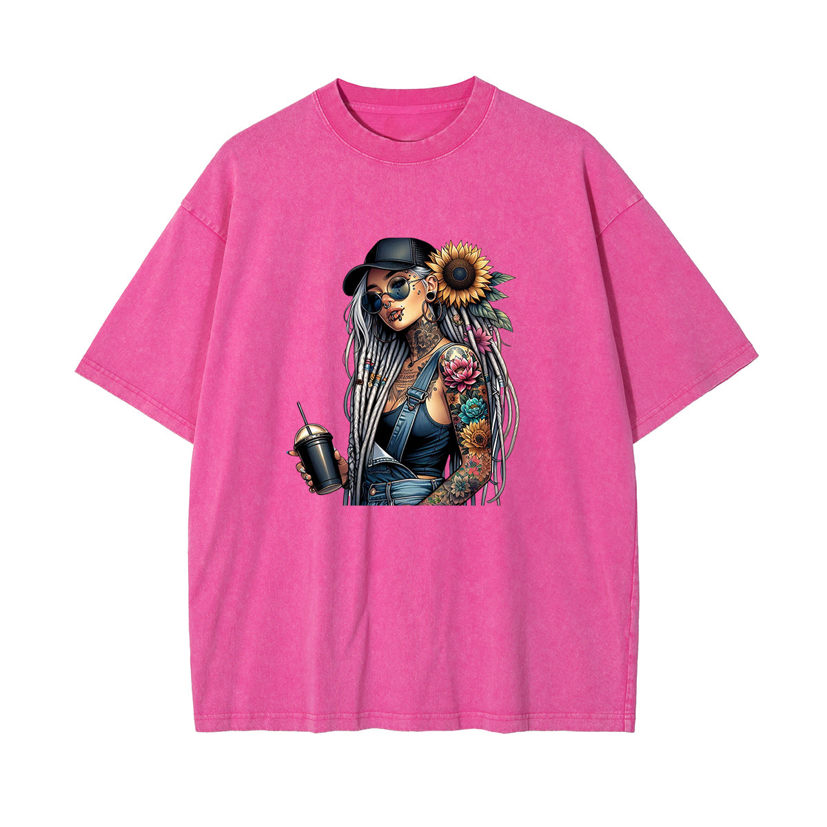 Tattoo Girl Animes Graphic T Shirt-INNBLAC Fashion Apparel