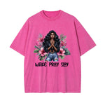 Black Girl Praying Graphic Tee-INNBLAC Fashion Apparel