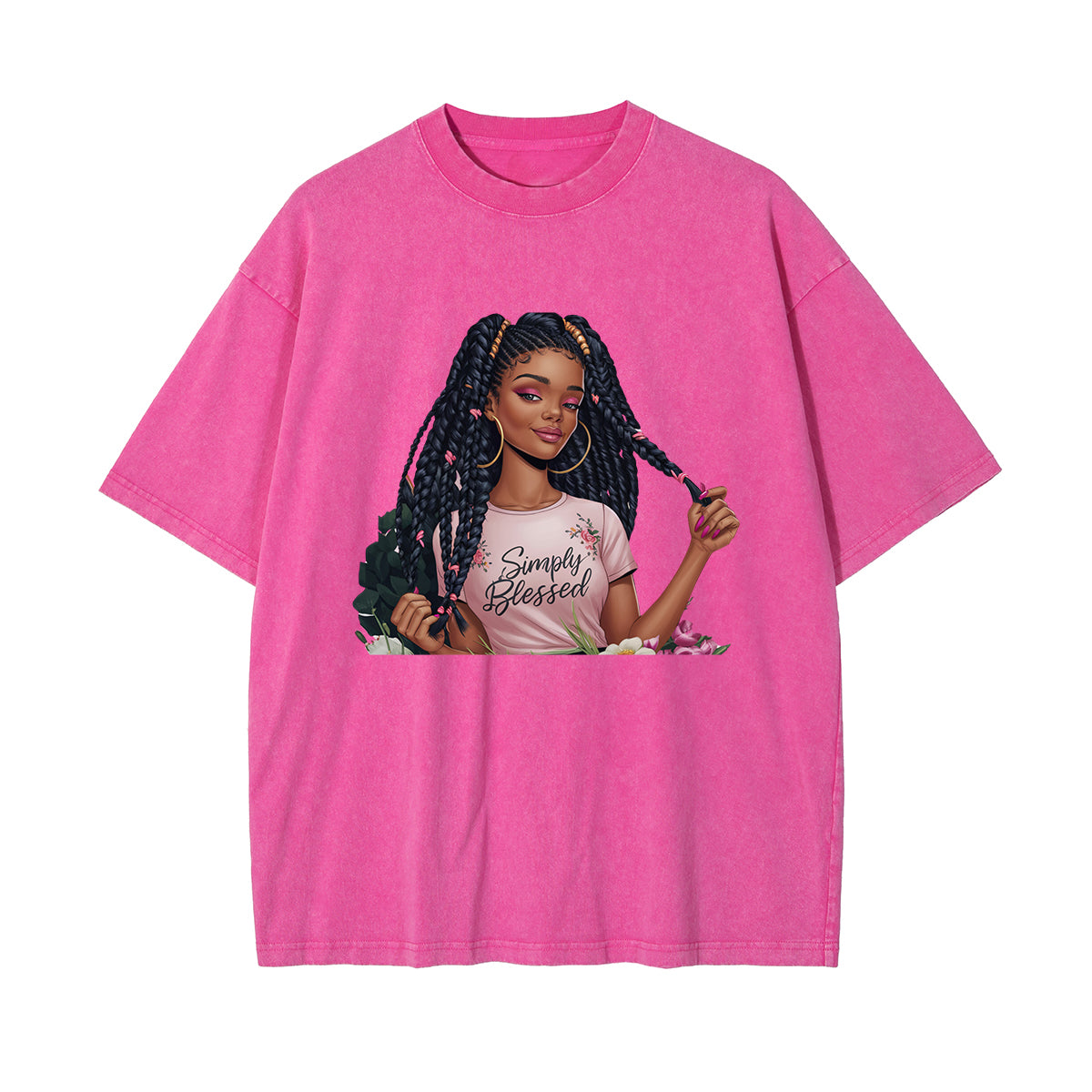 Black Girl Praying Graphic Tee-INNBLAC Fashion Apparel