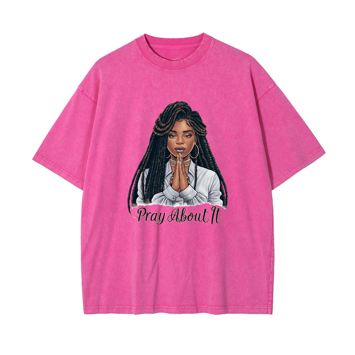 Black Girl Praying Graphic Tee-INNBLAC Fashion Apparel